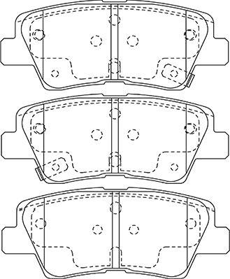 Kavo Parts BP-3048 - Тормозные колодки, дисковые, комплект unicars.by