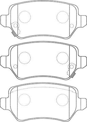 Kavo Parts BP-3042 - Тормозные колодки, дисковые, комплект unicars.by