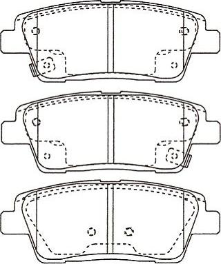 Kavo Parts BP-3055 - Тормозные колодки, дисковые, комплект unicars.by