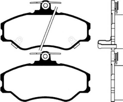 Kavo Parts BP-3006 - Тормозные колодки, дисковые, комплект unicars.by