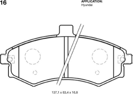 Kavo Parts BP-3016 - Тормозные колодки, дисковые, комплект unicars.by