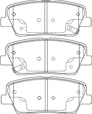 Kavo Parts BP-3039 - Тормозные колодки, дисковые, комплект unicars.by