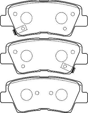 Kavo Parts BP-3034 - Тормозные колодки, дисковые, комплект unicars.by