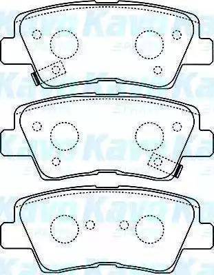 Mobis 583021WA35 - Тормозные колодки, дисковые, комплект unicars.by