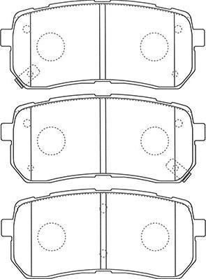 Kavo Parts BP-3036 - Тормозные колодки, дисковые, комплект unicars.by