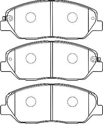 Kavo Parts BP-3032 - Тормозные колодки, дисковые, комплект unicars.by