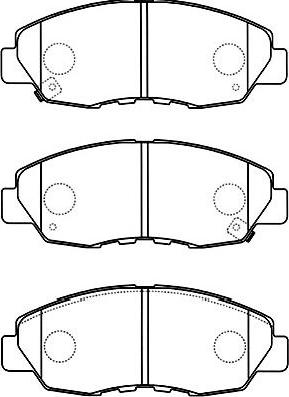 Kavo Parts BP-2049 - Тормозные колодки, дисковые, комплект unicars.by