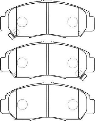 Kavo Parts BP-2044 - Тормозные колодки, дисковые, комплект unicars.by