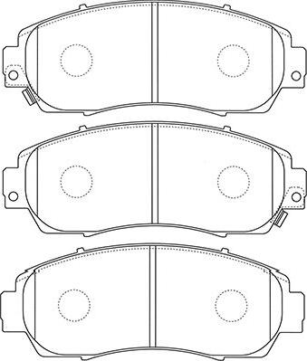 Kavo Parts BP-2059 - Тормозные колодки, дисковые, комплект unicars.by