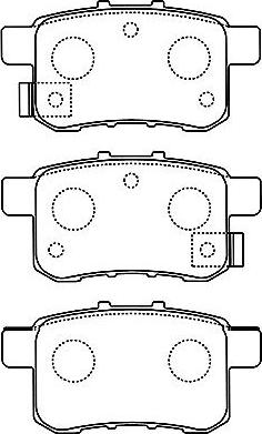 Kavo Parts BP-2057 - Тормозные колодки, дисковые, комплект unicars.by