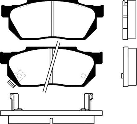 Kavo Parts BP-2001 - Тормозные колодки, дисковые, комплект unicars.by