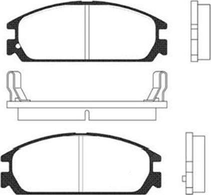 Kavo Parts BP-2008 - Тормозные колодки, дисковые, комплект unicars.by