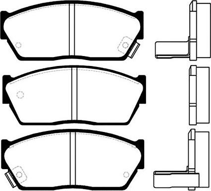 Roulunds Rubber 442281 - Тормозные колодки, дисковые, комплект unicars.by