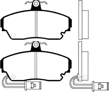 Kavo Parts BP-2007 - Тормозные колодки, дисковые, комплект unicars.by