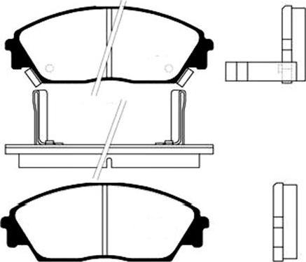 BENDIX 510063 - Тормозные колодки, дисковые, комплект unicars.by