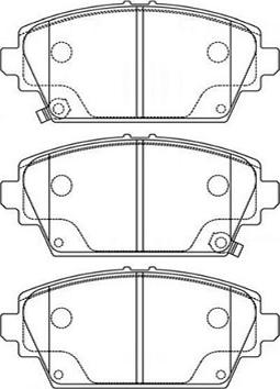 Kavo Parts BP-2036 - Тормозные колодки, дисковые, комплект unicars.by