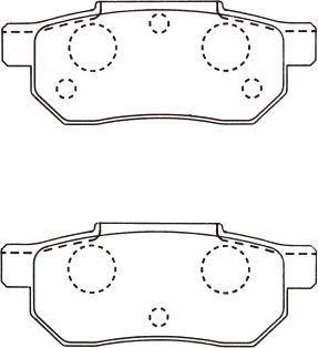 Kavo Parts BP-2031 - Тормозные колодки, дисковые, комплект unicars.by