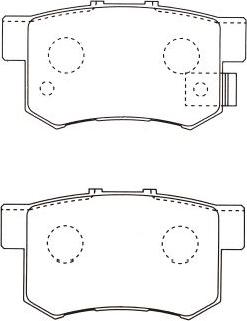 Kavo Parts BP-2032 - Тормозные колодки, дисковые, комплект unicars.by