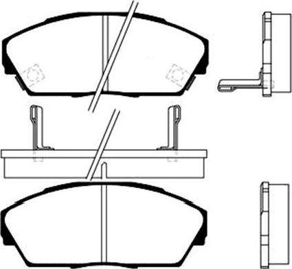 Kavo Parts BP-2021 - Тормозные колодки, дисковые, комплект unicars.by