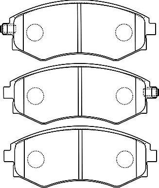 Kavo Parts BP-7504 - Тормозные колодки, дисковые, комплект unicars.by