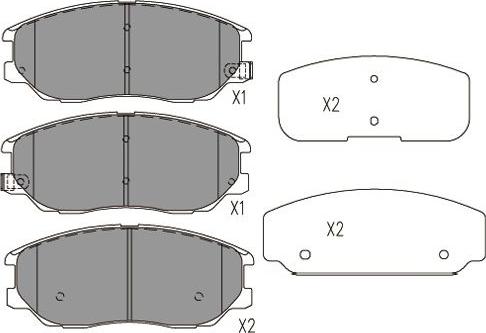 Kavo Parts BP-7506 - Тормозные колодки, дисковые, комплект unicars.by