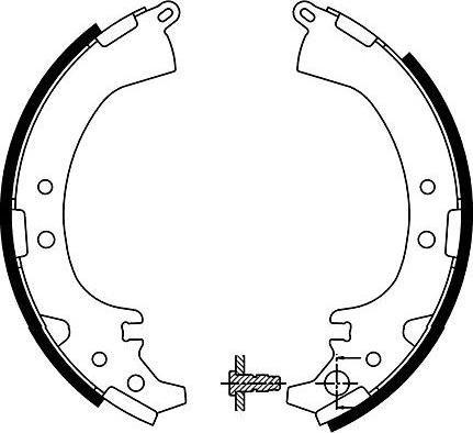 Kavo Parts BS-9925 - Комплект тормозных колодок, барабанные unicars.by