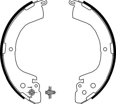 Kavo Parts BS-6411 - Комплект тормозных колодок, барабанные unicars.by