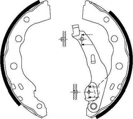 Kavo Parts BS-6413 - Комплект тормозных колодок, барабанные unicars.by