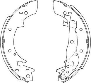 Kavo Parts BS-8935 - Комплект тормозных колодок, барабанные unicars.by