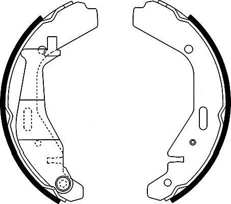 Kavo Parts BS-8926 - Комплект тормозных колодок, барабанные unicars.by