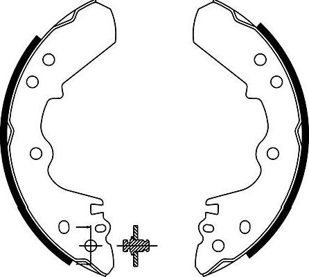 Kavo Parts BS-3909 - Комплект тормозных колодок, барабанные unicars.by