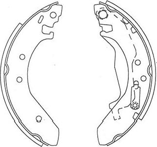 Kavo Parts BS-2905 - Комплект тормозных колодок, барабанные unicars.by