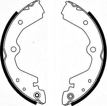 Kavo Parts BS-7430 - Комплект тормозных колодок, барабанные unicars.by