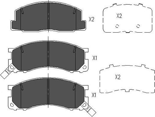 Kavo Parts KBP-9040 - Тормозные колодки, дисковые, комплект unicars.by