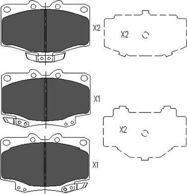 Kavo Parts KBP-9048 - Тормозные колодки, дисковые, комплект unicars.by