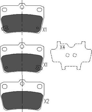 Kavo Parts KBP-9068 - Тормозные колодки, дисковые, комплект unicars.by