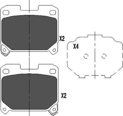 Kavo Parts KBP-9063 - Тормозные колодки, дисковые, комплект unicars.by