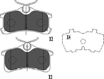 Kavo Parts KBP-9017 - Тормозные колодки, дисковые, комплект unicars.by