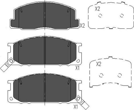 Kavo Parts KBP-9084 - Тормозные колодки, дисковые, комплект unicars.by