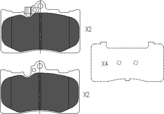 Kavo Parts KBP-9085 - Тормозные колодки, дисковые, комплект unicars.by