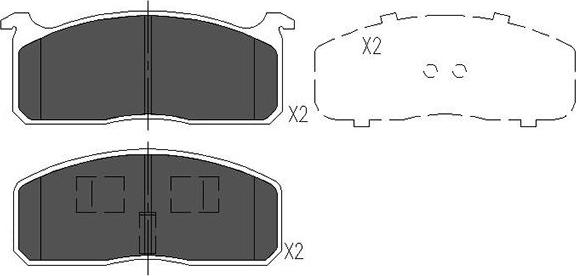 Kavo Parts KBP-9029 - Тормозные колодки, дисковые, комплект unicars.by