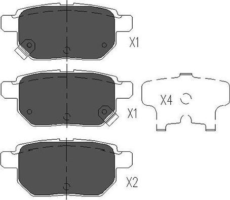 Kavo Parts KBP-9025 - Тормозные колодки, дисковые, комплект unicars.by