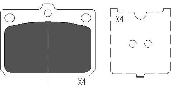 Kavo Parts KBP-9079 - Тормозные колодки, дисковые, комплект unicars.by