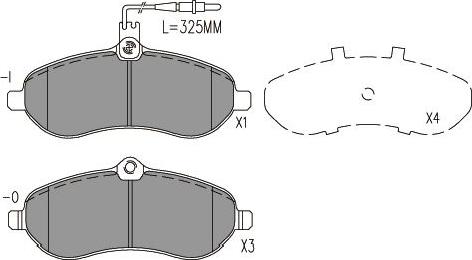 Kavo Parts KBP-9148 - Тормозные колодки, дисковые, комплект unicars.by