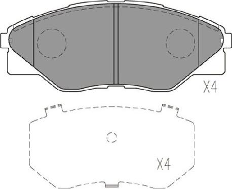 Kavo Parts KBP-9135 - Тормозные колодки, дисковые, комплект unicars.by