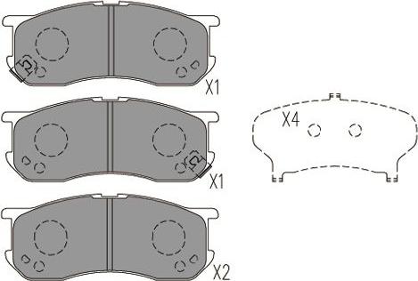 Kavo Parts KBP-9132 - Тормозные колодки, дисковые, комплект unicars.by