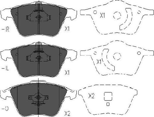 Kavo Parts KBP-4569 - Тормозные колодки, дисковые, комплект unicars.by