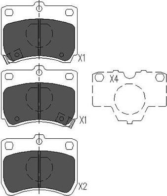 Kavo Parts KBP-4520 - Тормозные колодки, дисковые, комплект unicars.by