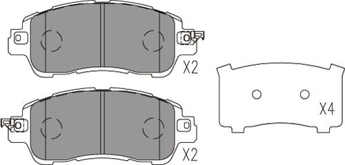 Kavo Parts KBP-4578 - Тормозные колодки, дисковые, комплект unicars.by