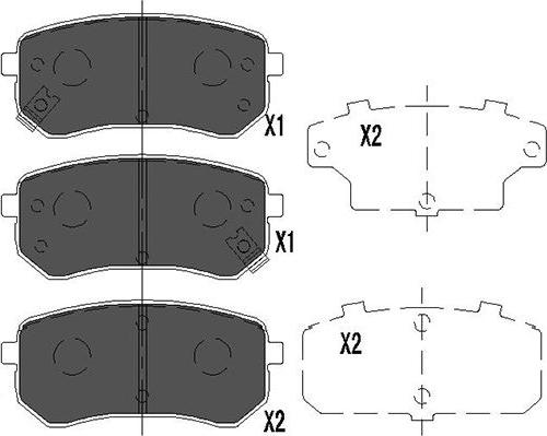 Kavo Parts KBP-4005 - Тормозные колодки, дисковые, комплект unicars.by